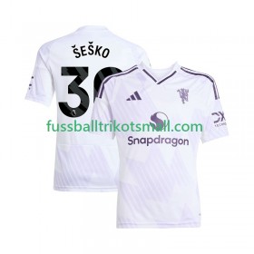 Fußballtrikots Manchester United Benjamin Sesko 30 2025-2026 Kurzarm Auswärts-trikot kaufen